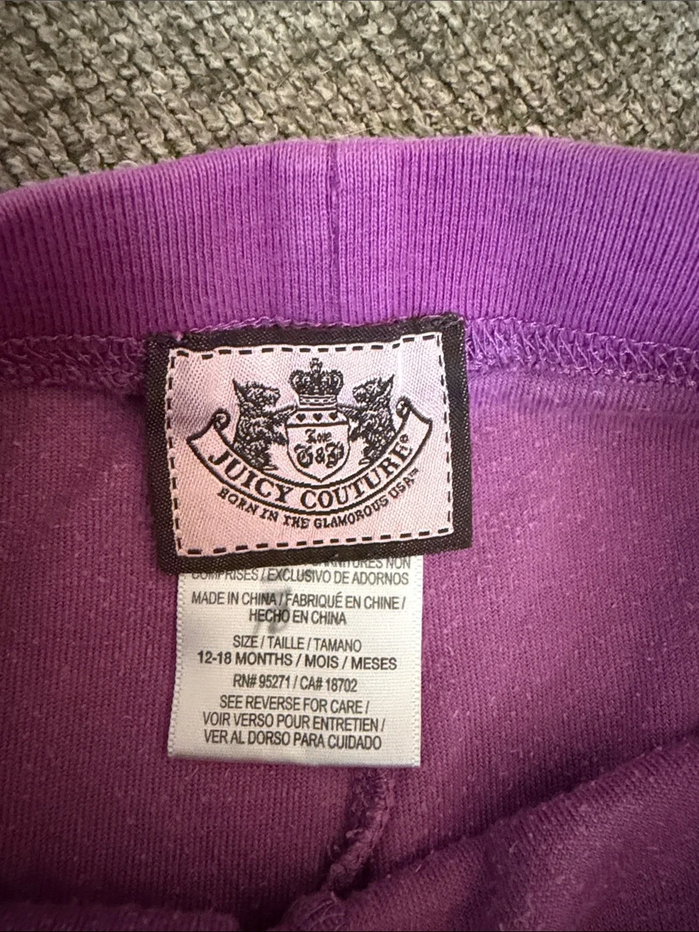Juicy Couture soft velour