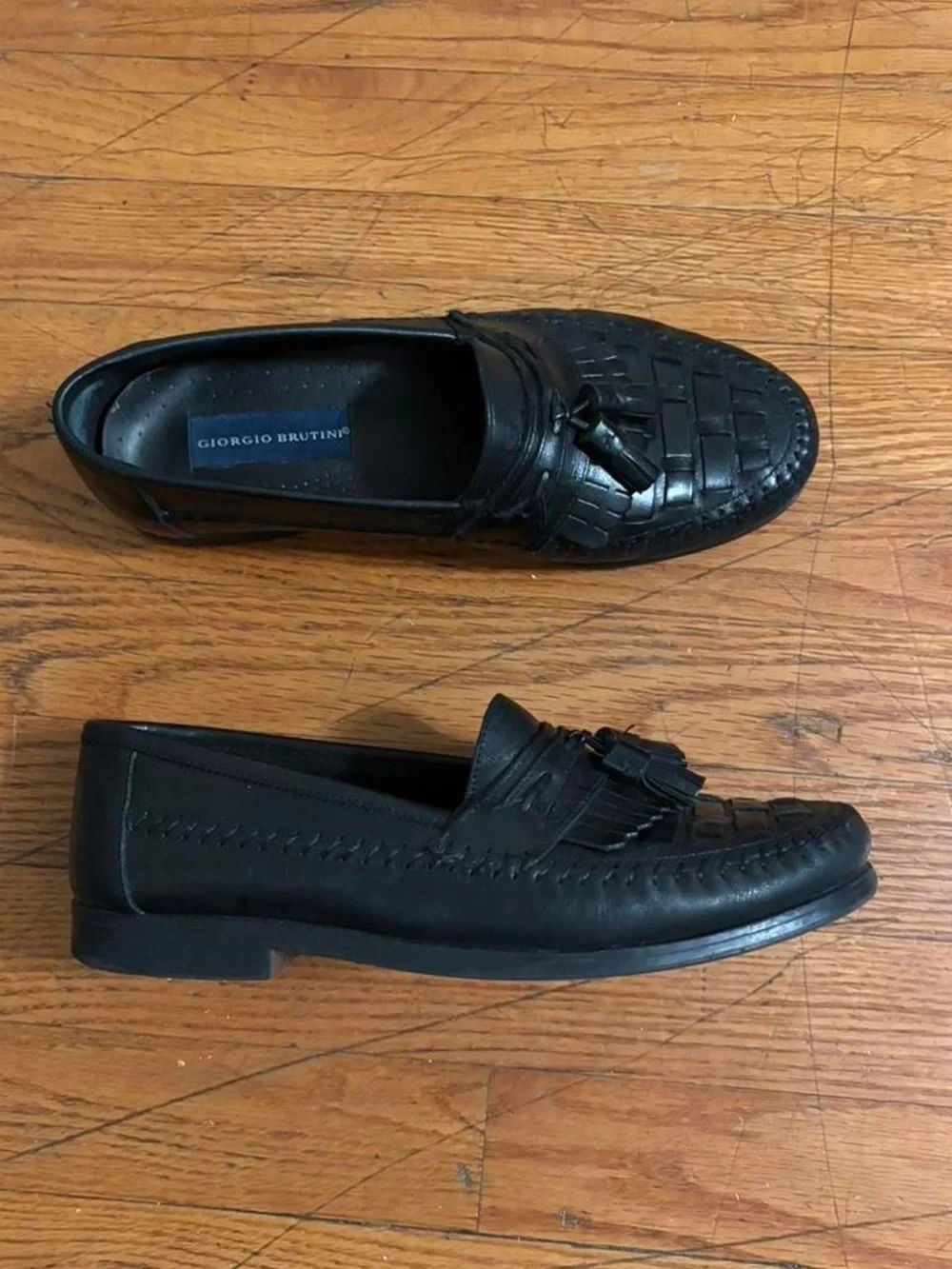 American Vintage woven leather