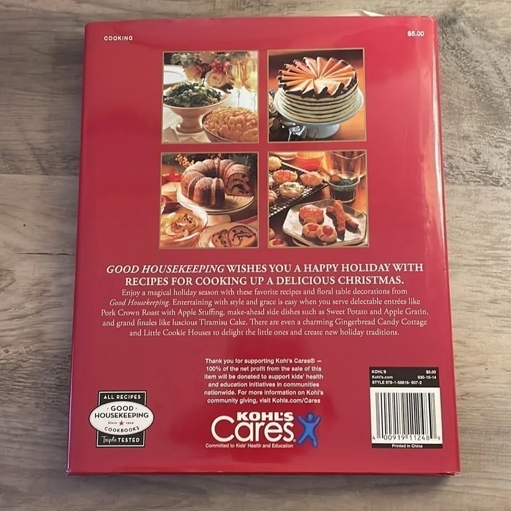 Good housekeeping cookbook cookies desserts Christmas holiday cook dessert