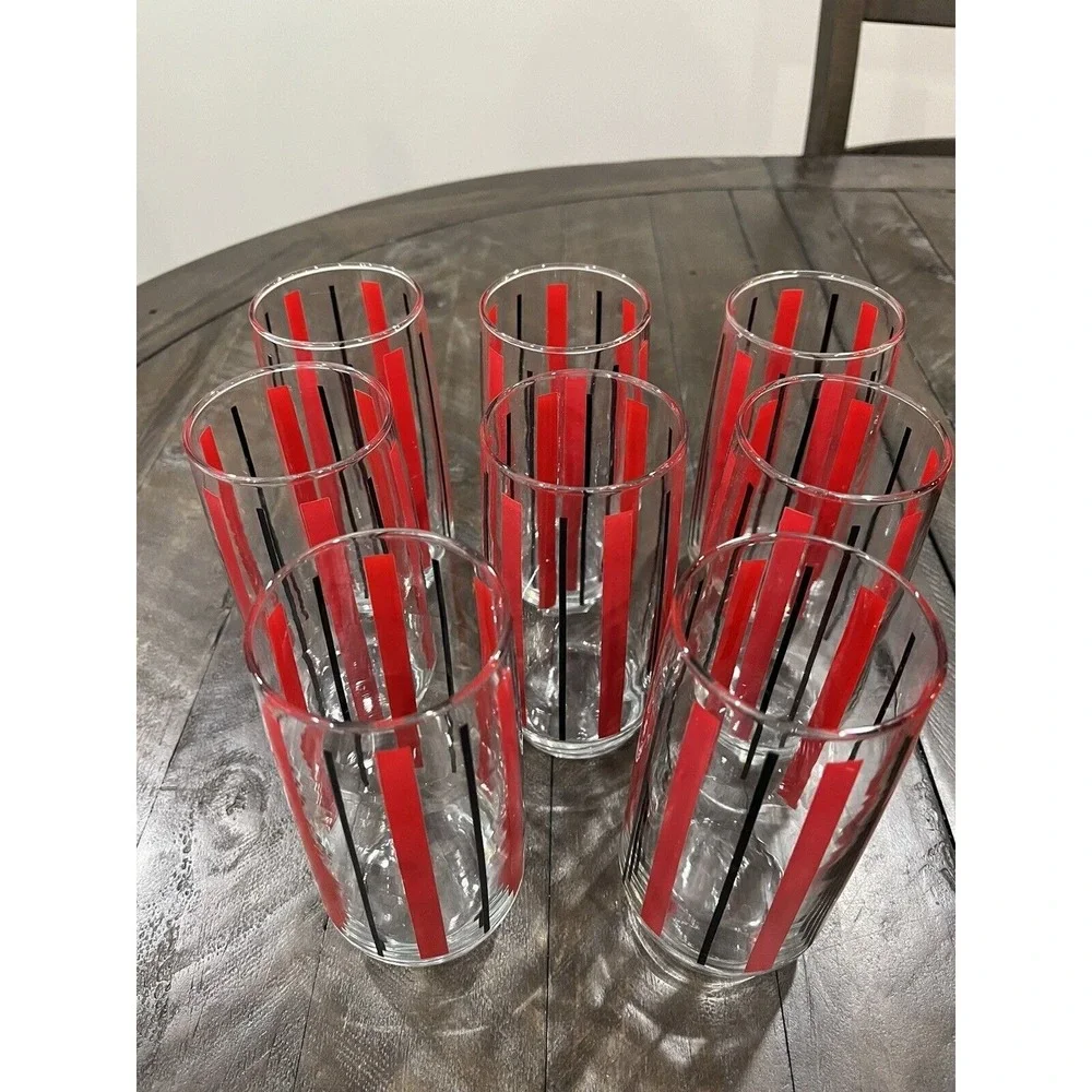 Anchor Hocking 12 glass red