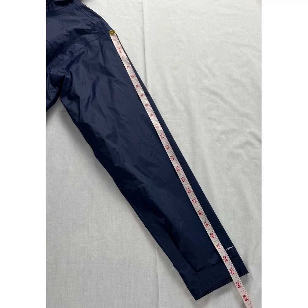 Columbia Kids Navy Blue Omni-Tech Waterproof Rain Jacket Hooded Large 14/16