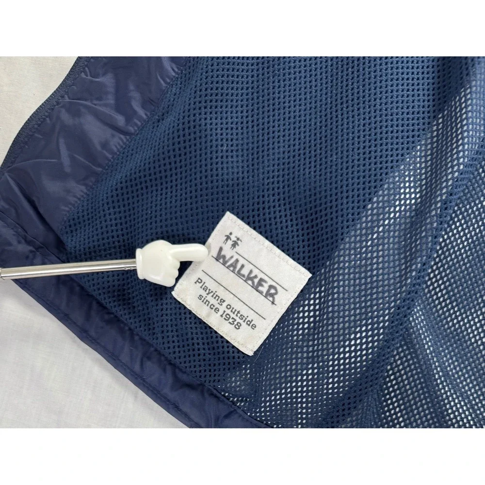Columbia Kids Navy Blue Omni-Tech Waterproof Rain Jacket Hooded Large 14/16