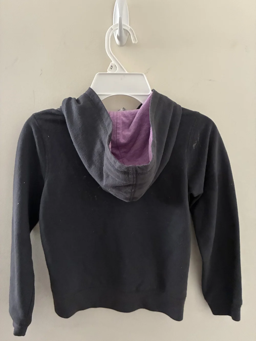 Old Navy Kids' Black Zip-Up Hoodie with Pink & Teal Graphic