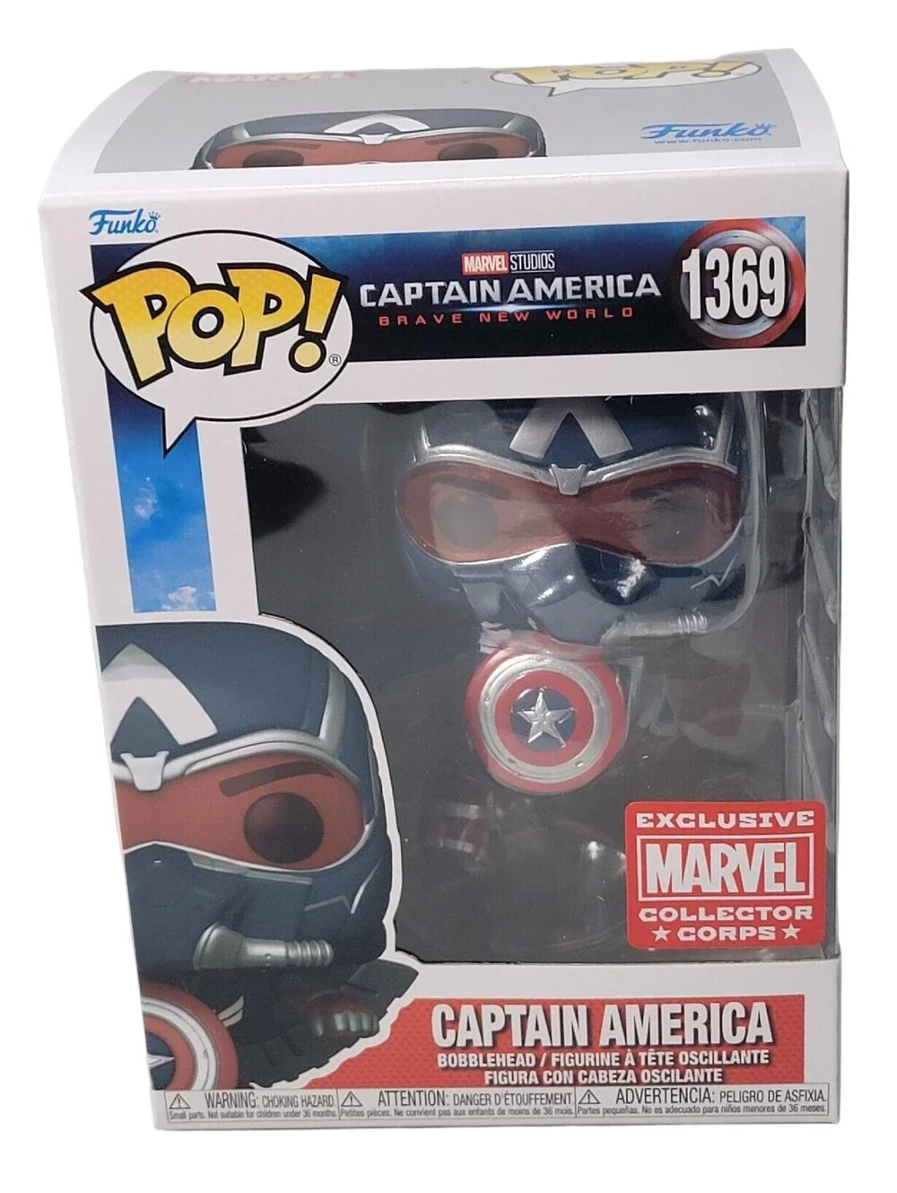 Funko POP! Marvel Captain America Brave New World #1369 Collector Corps