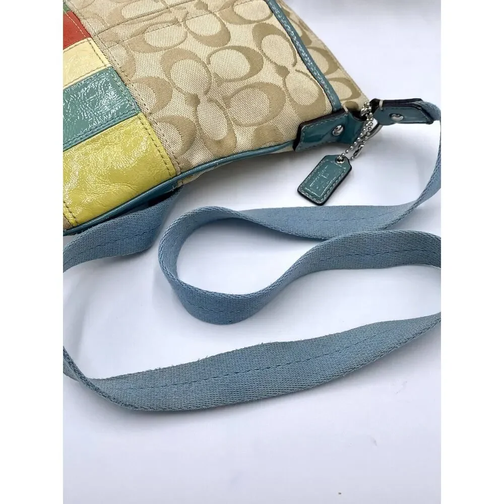 Coach beige blue