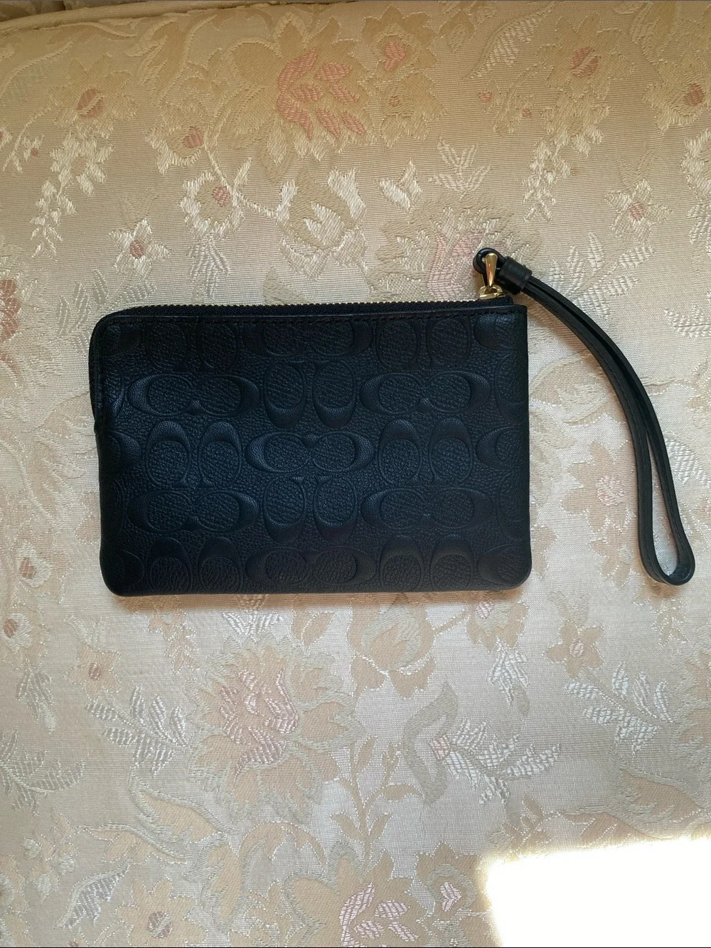 Coach compact leather