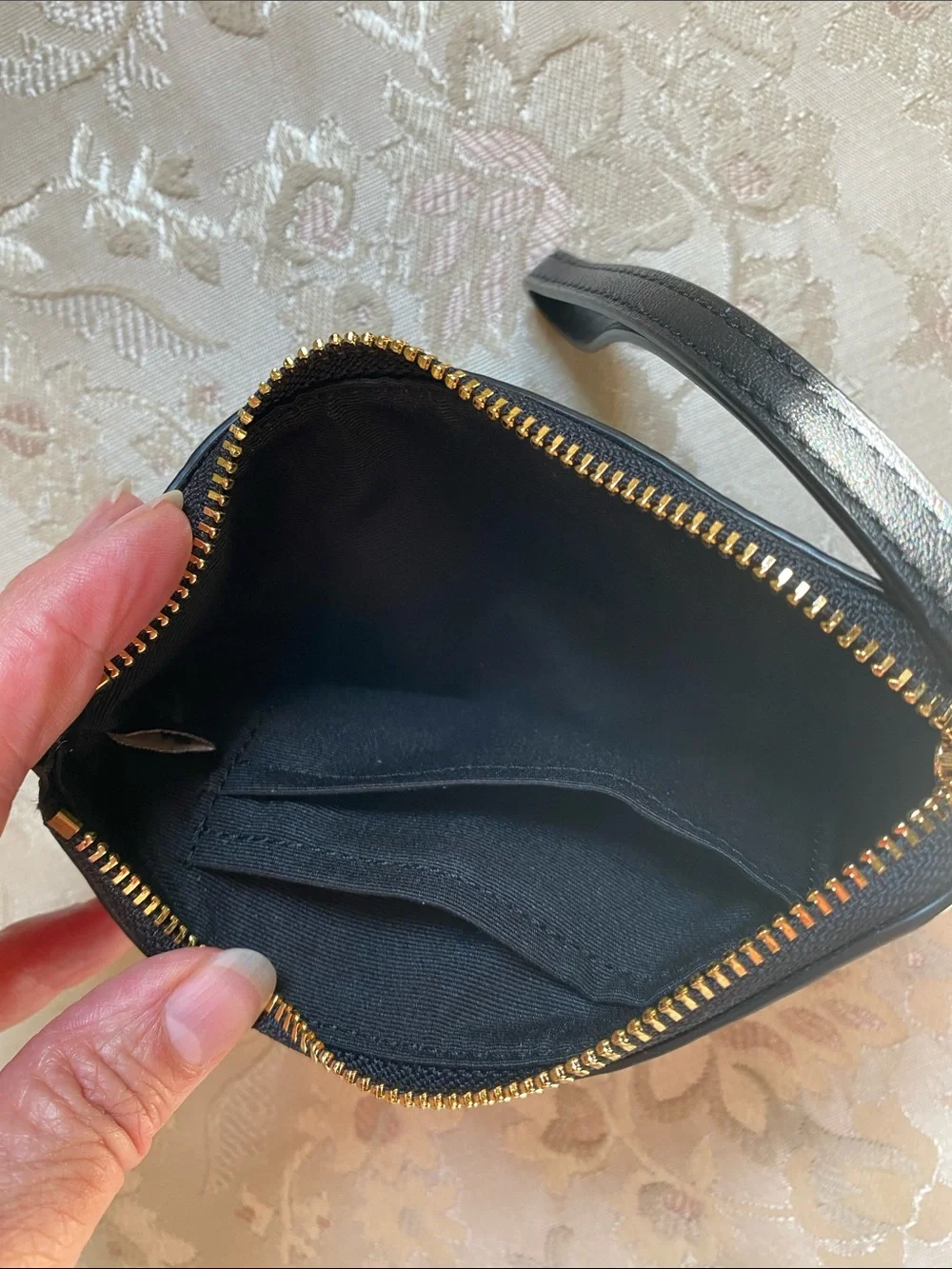Coach compact leather
