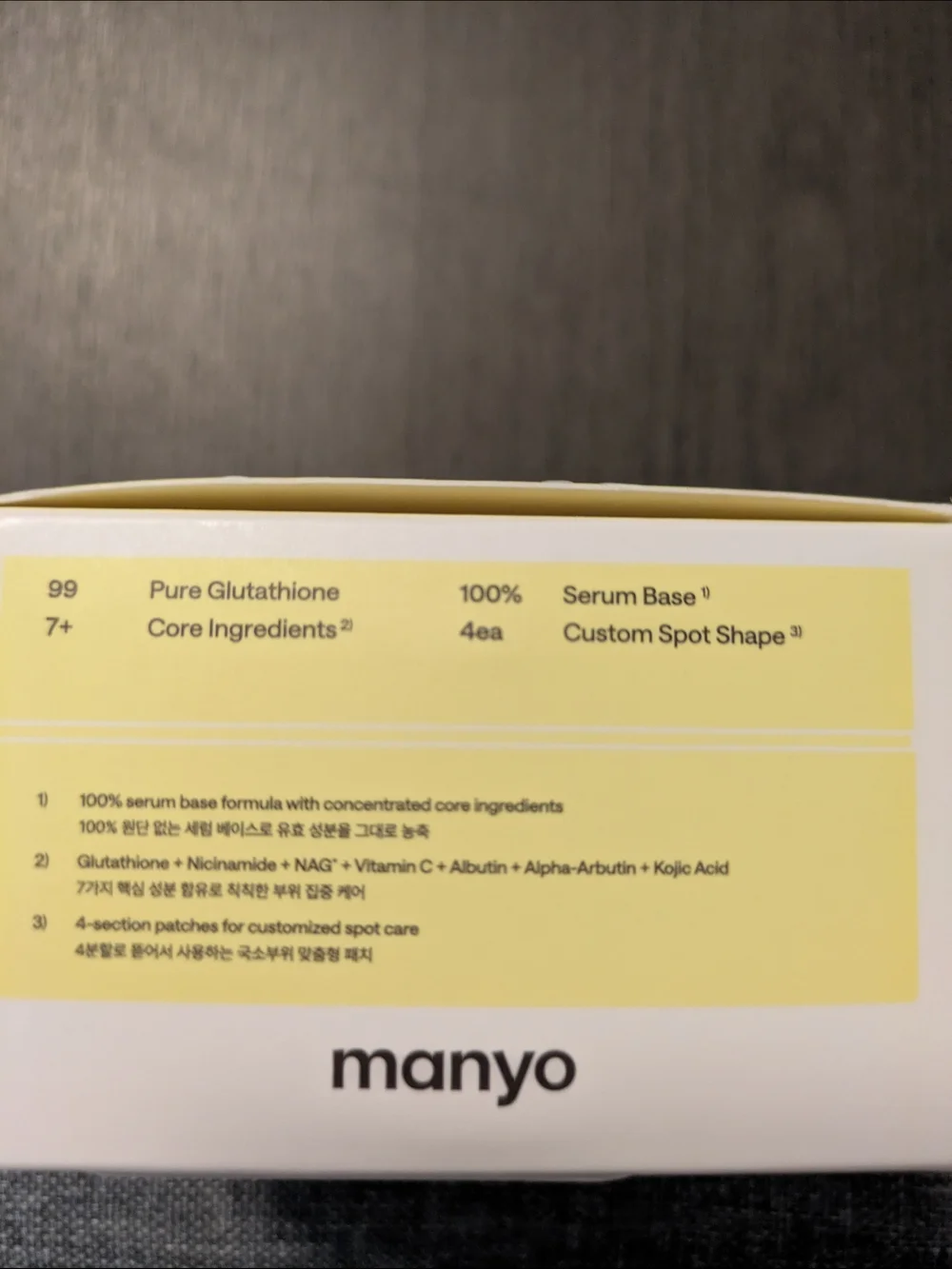 Manyo glutathione dark