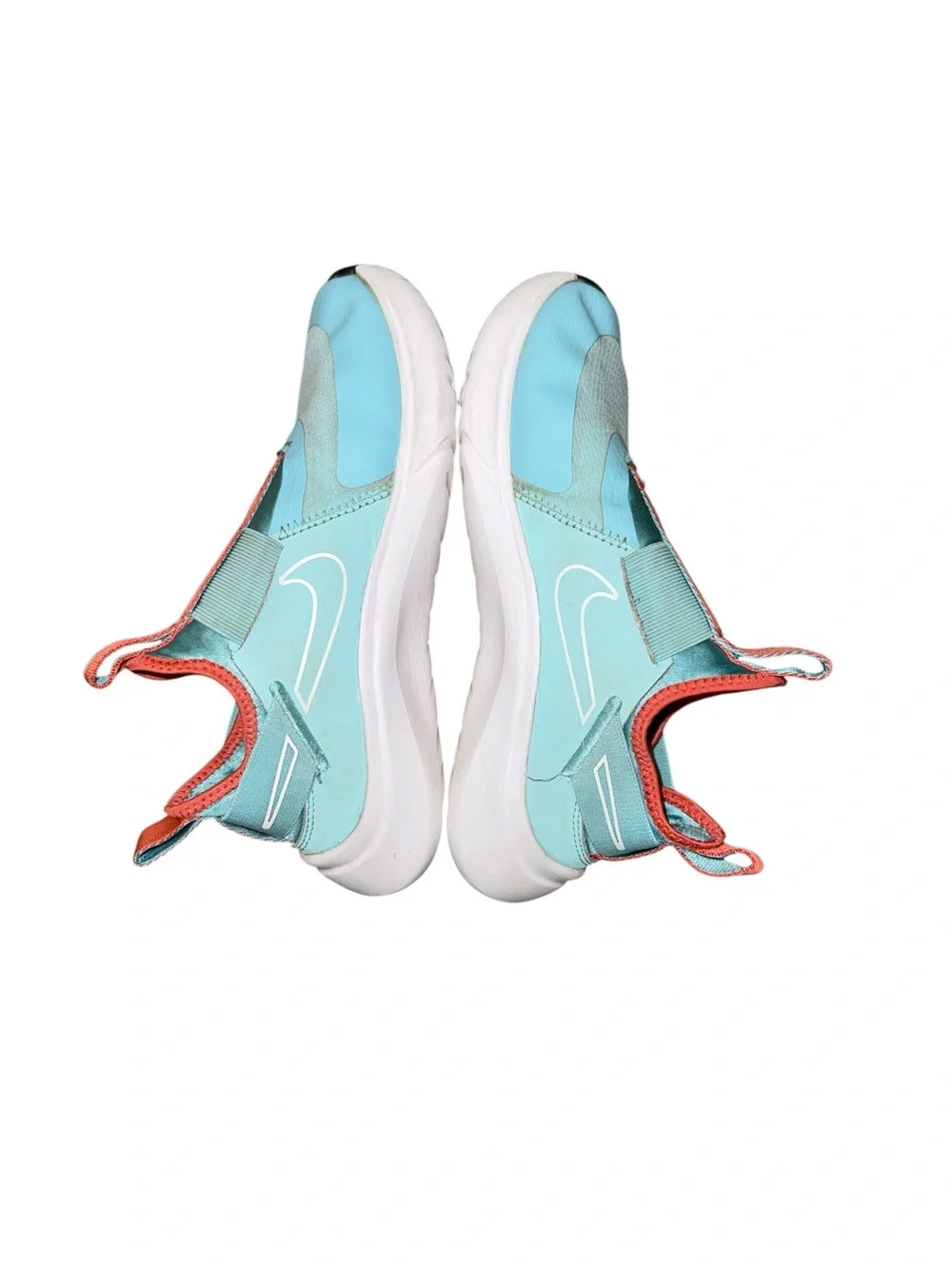 Nike Kids' Flex Runner Slip-On Sneakers - Teal/Coral & Purple Size 3.5