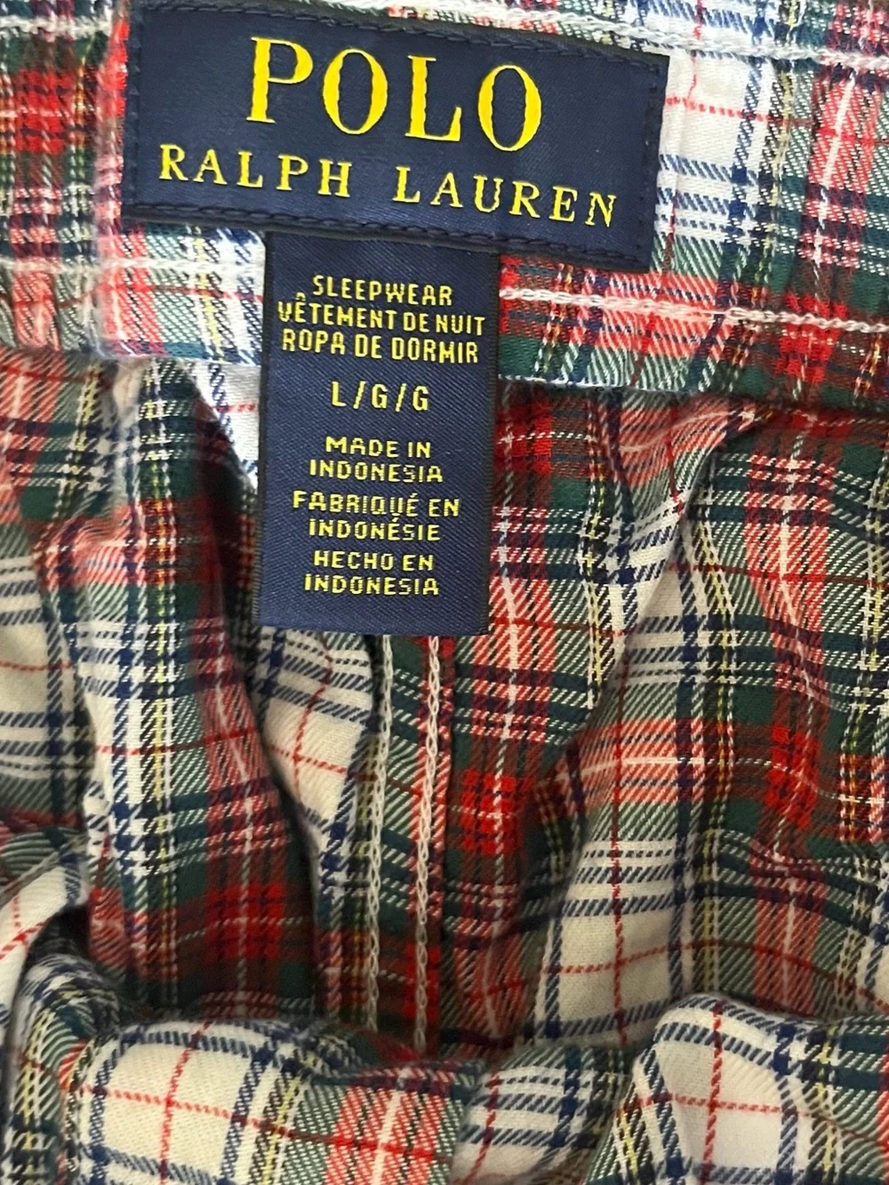 Polo Ralph Lauren tartan style features