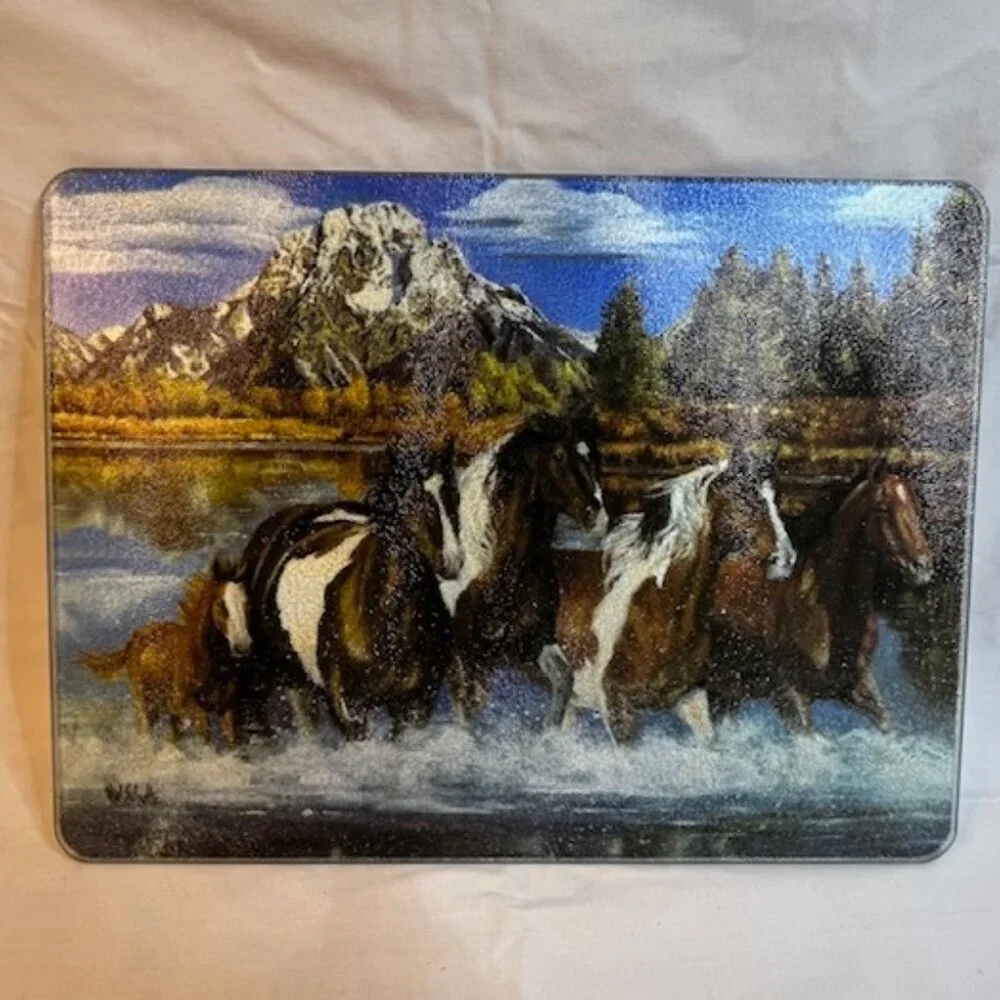 Horse Scene Cutting Board 16