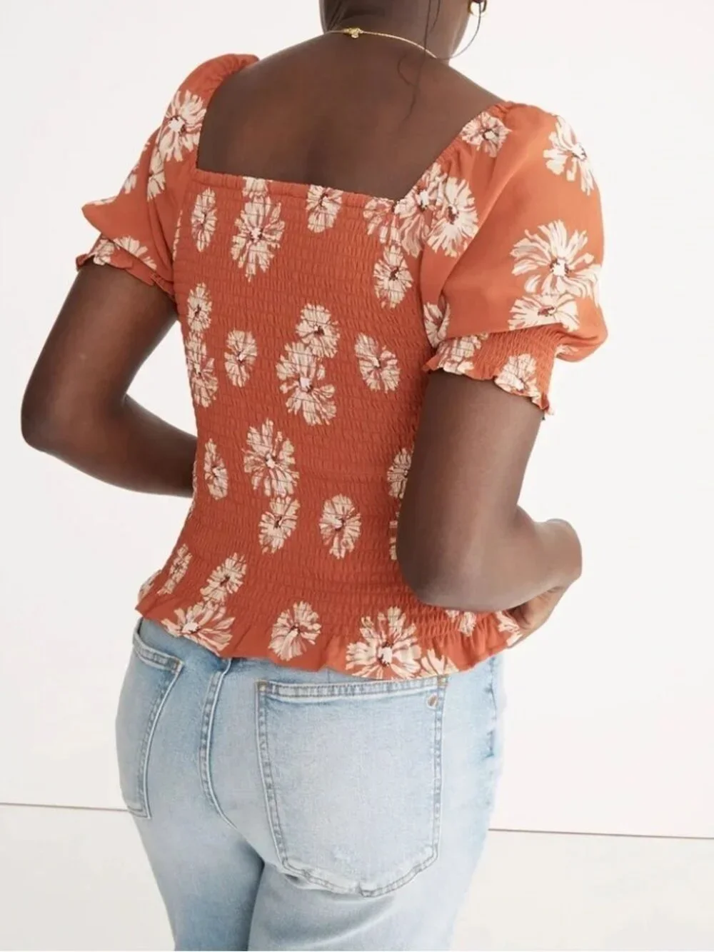 Madewell neck puff lucie