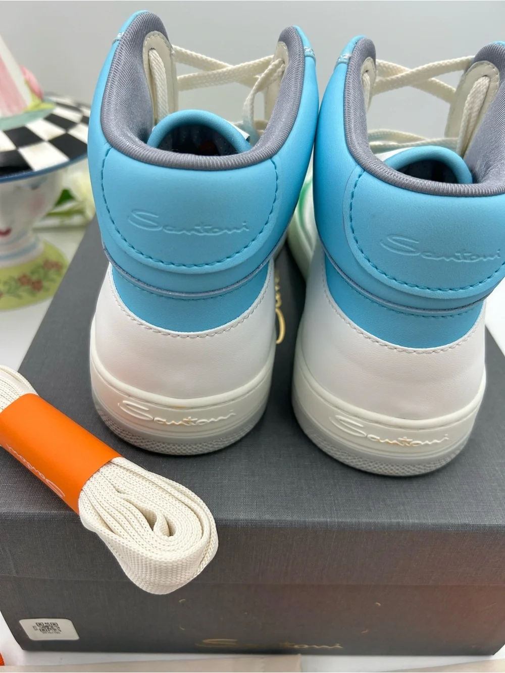 Santoni original laces contemporary