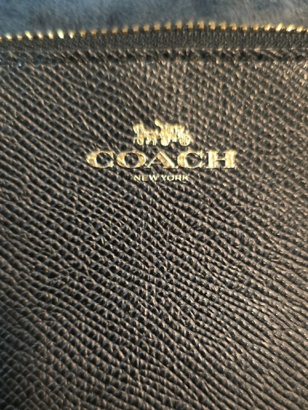 Coach compact leather