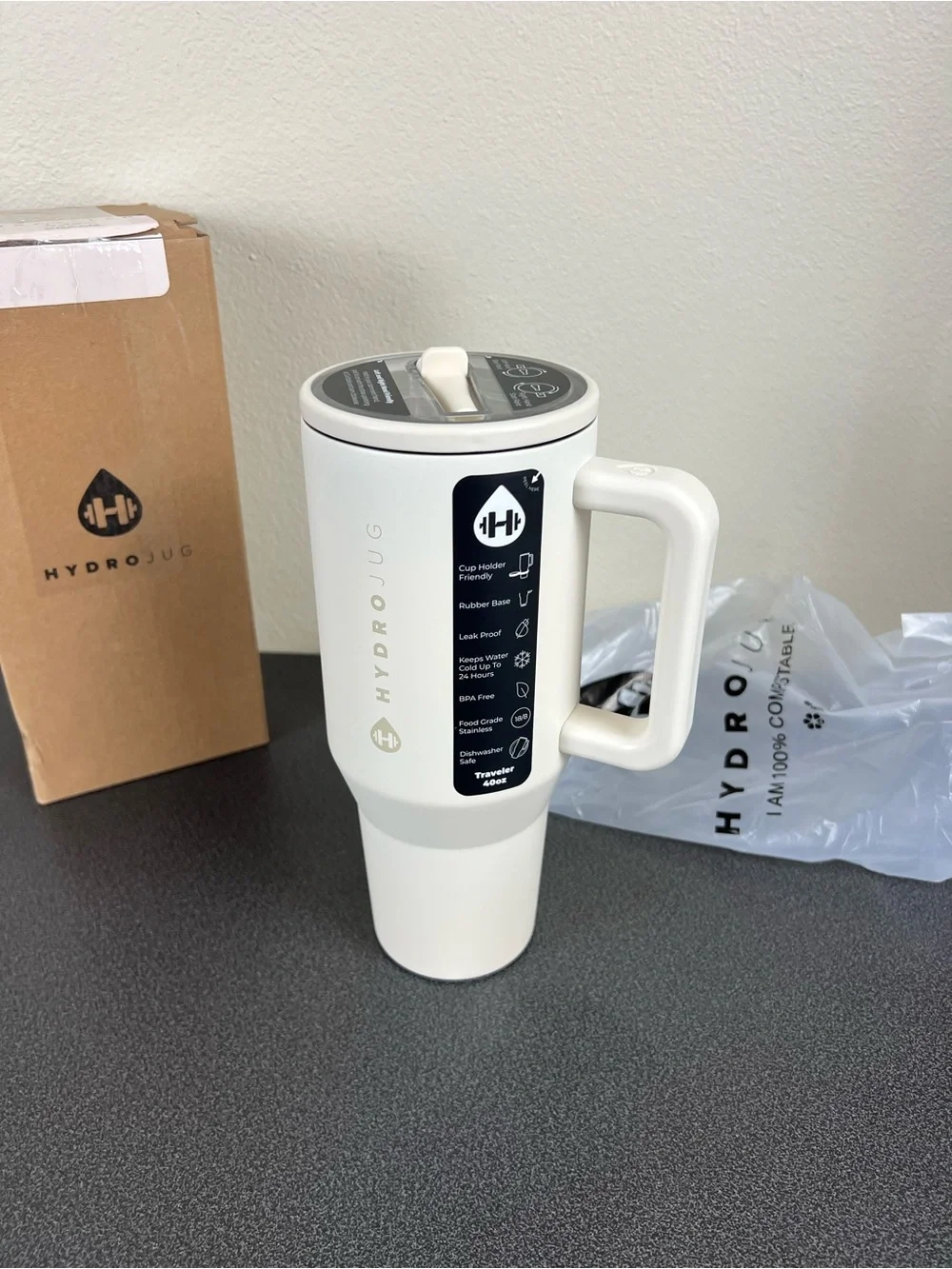 HydroJug insulated travel