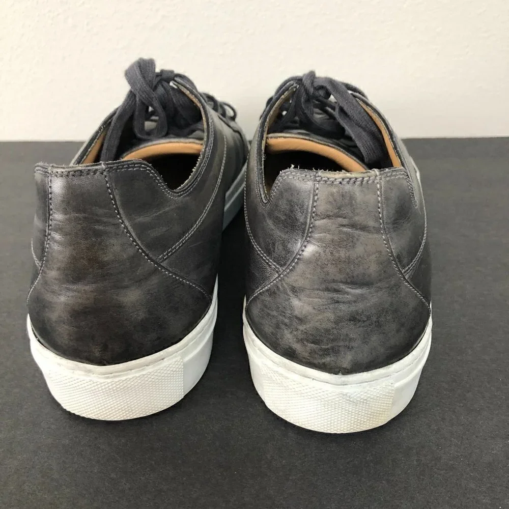 Scarpe Di Bianco Leather Sneakers Shoes