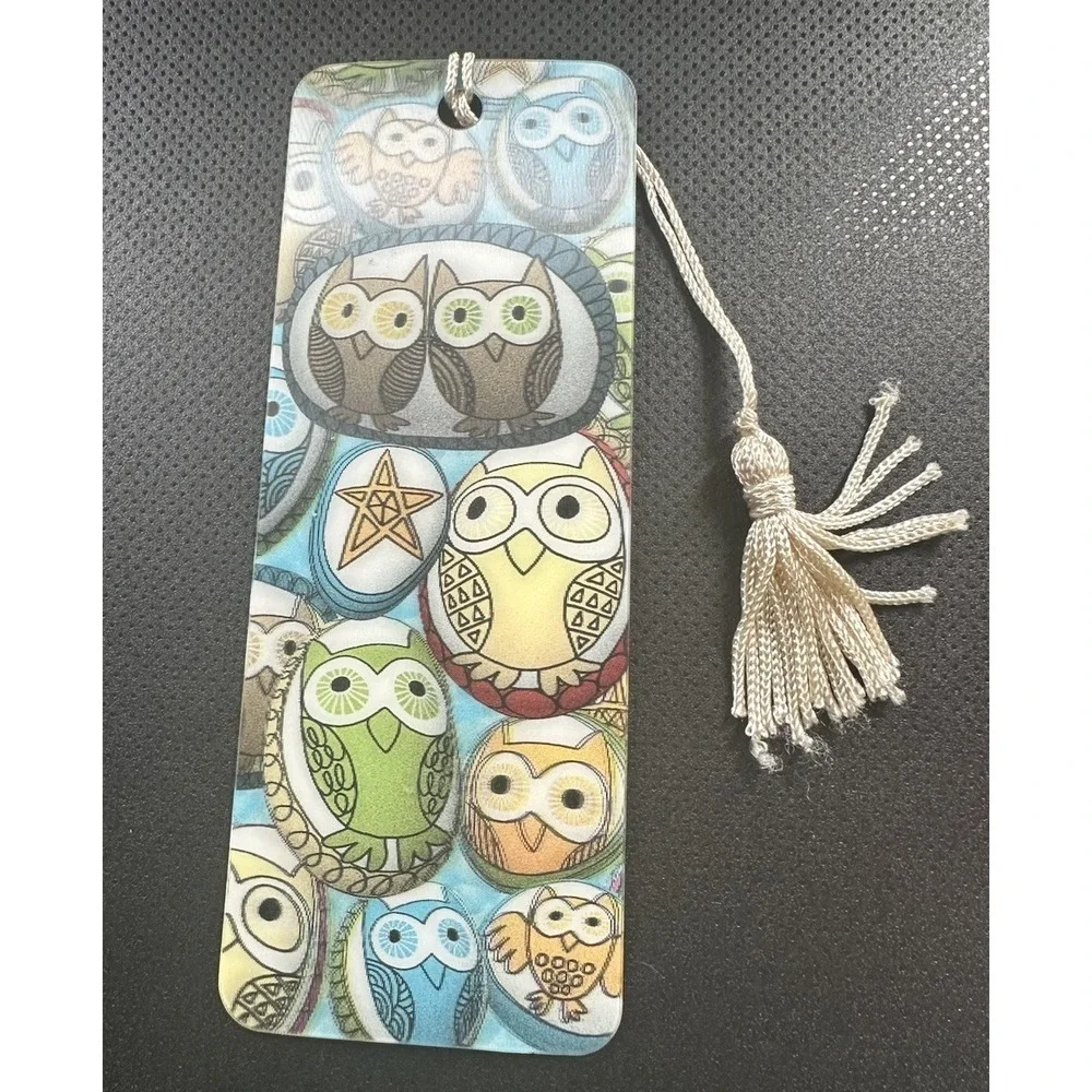 Who Gives A Hoot 3D Bookmark with Tassle New