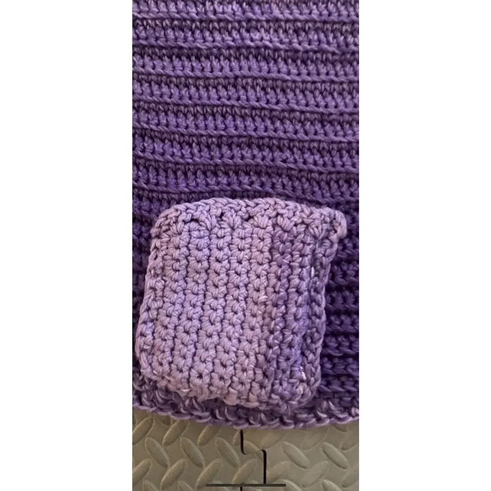 Handmade purple scarf
