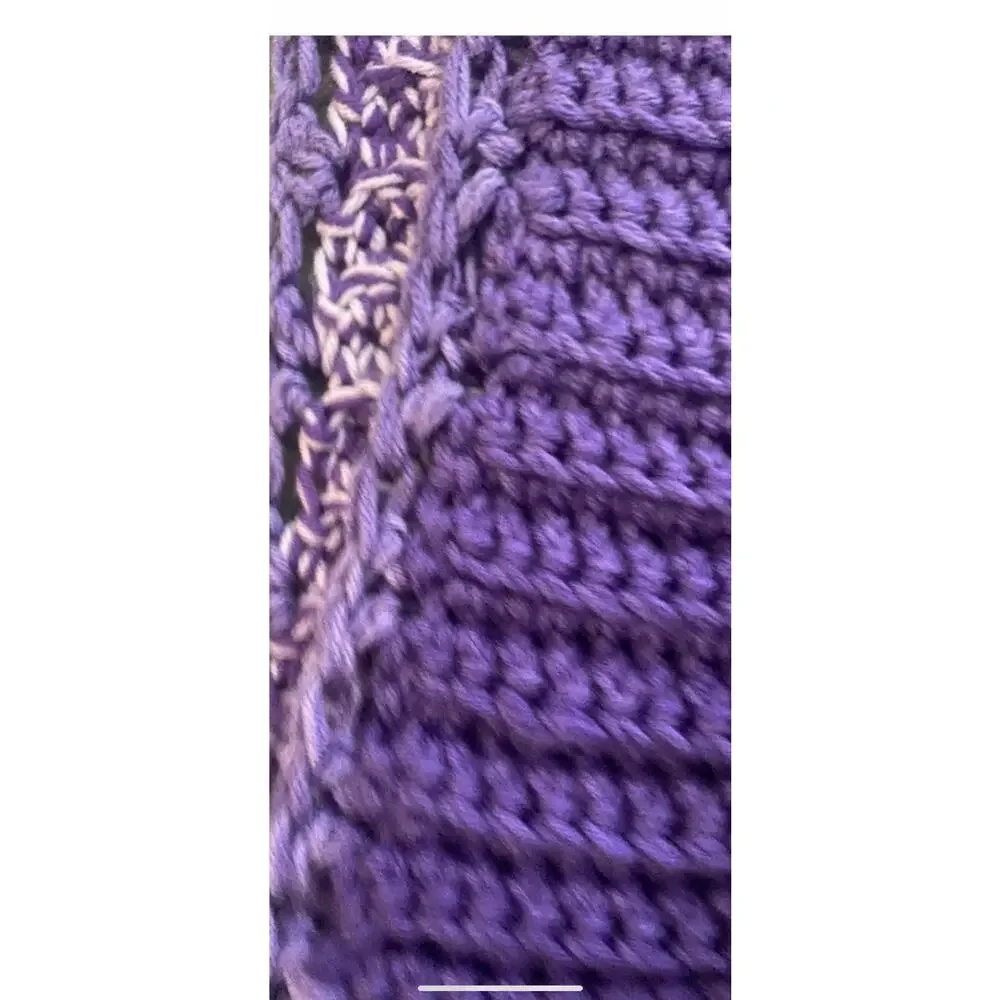 Handmade purple scarf
