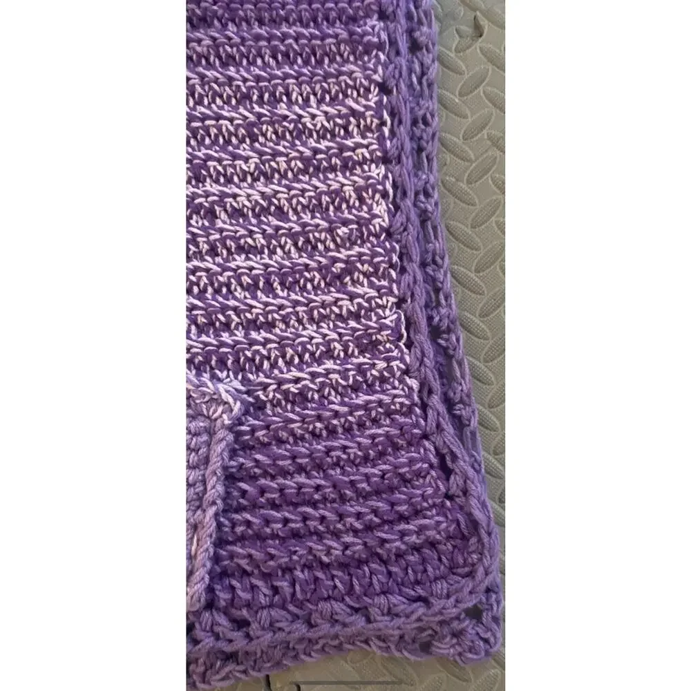 Handmade purple scarf