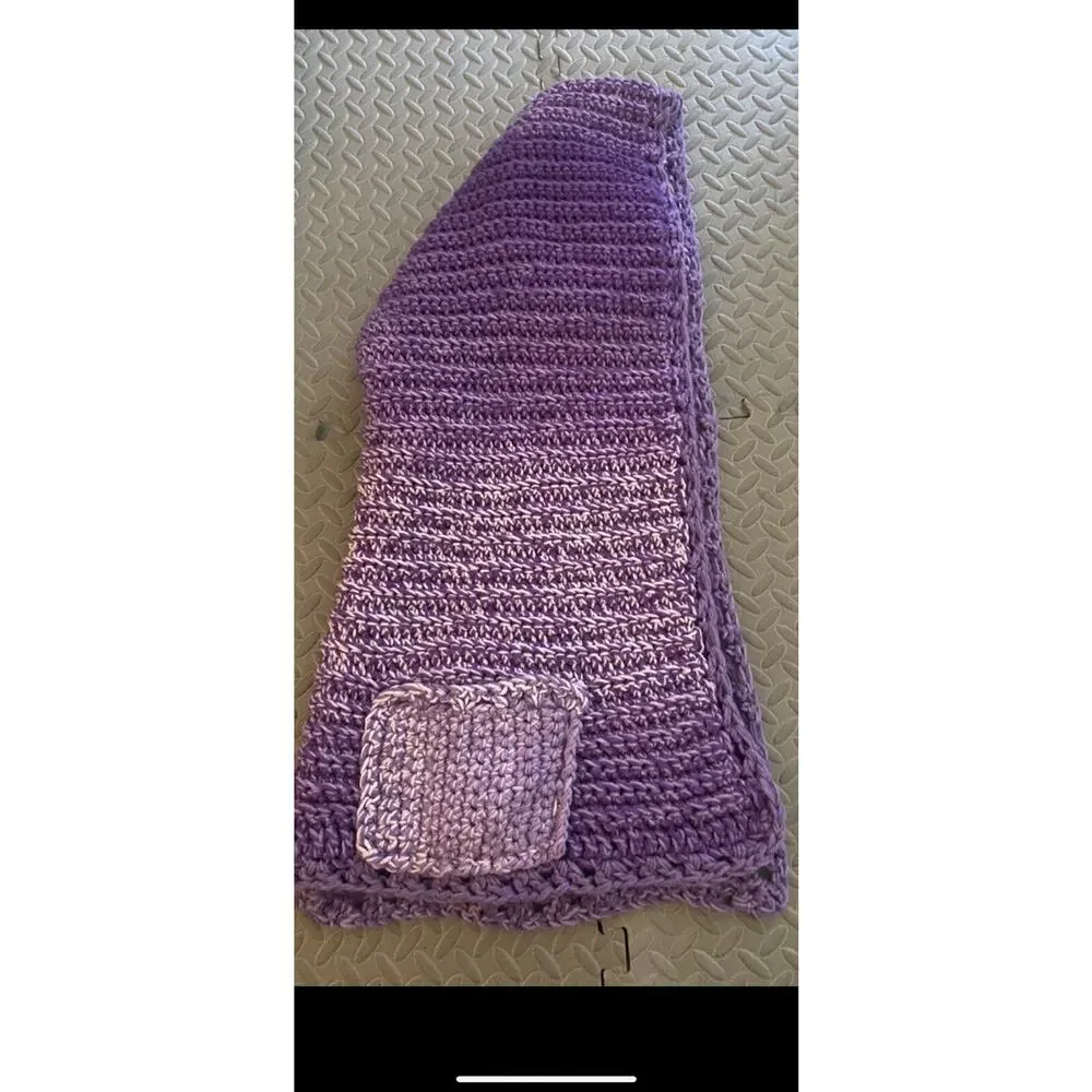 Handmade purple scarf