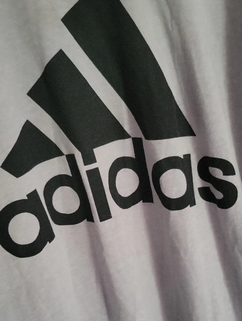 adidas Gray Short Sleeve Tee with Black Logo