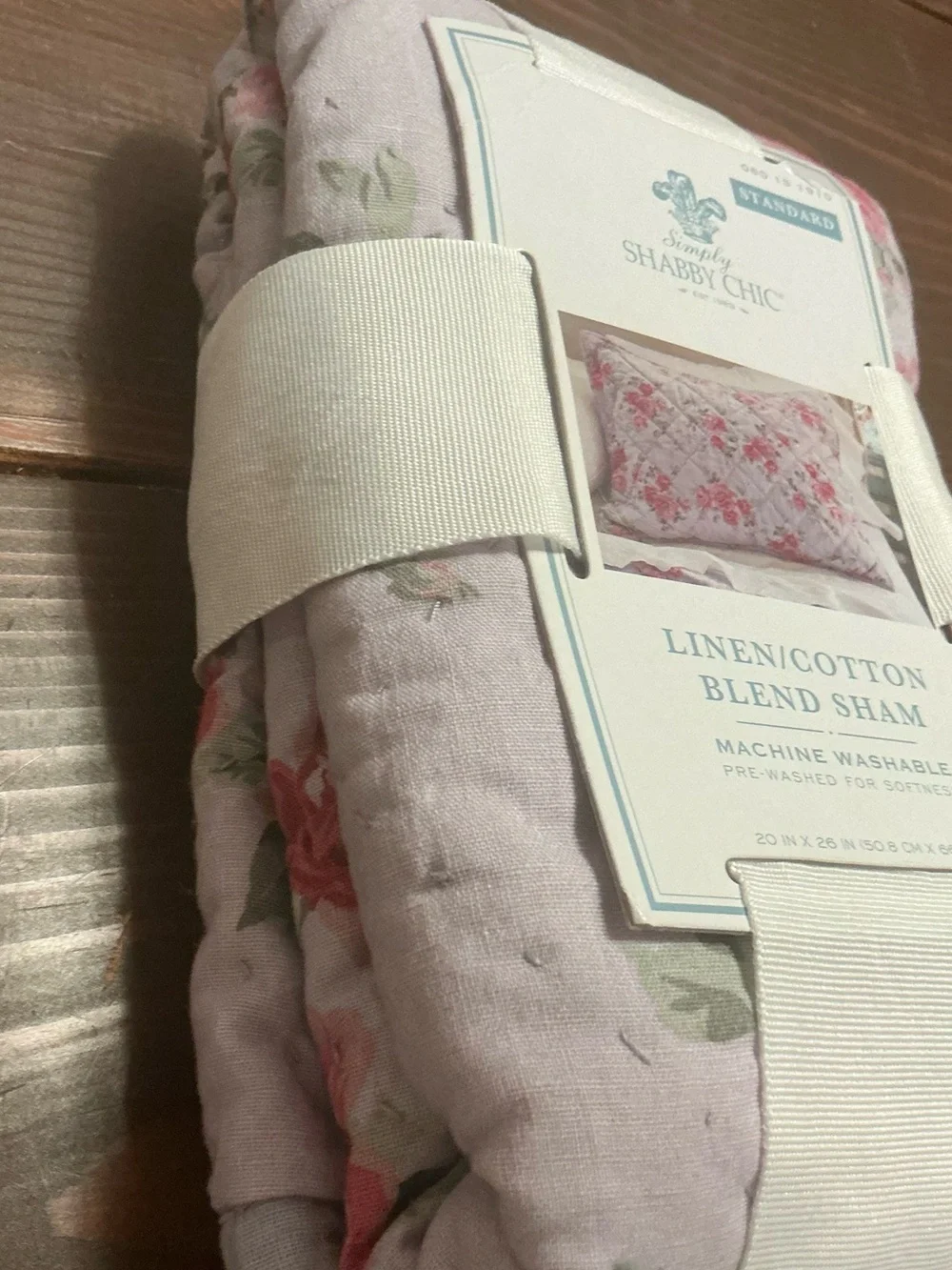 NWT Simply Shabby Chic Linen/Cotton Sham