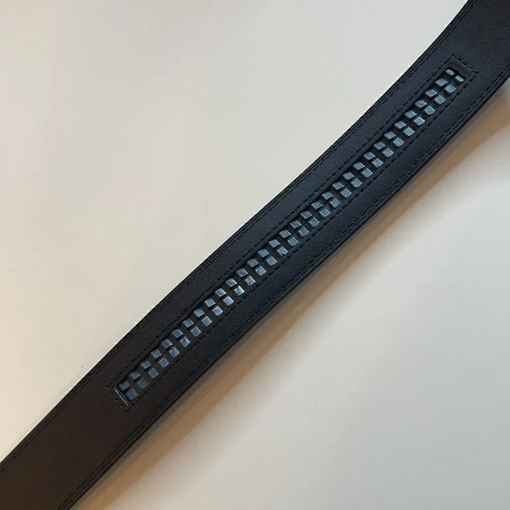 N/A black leather