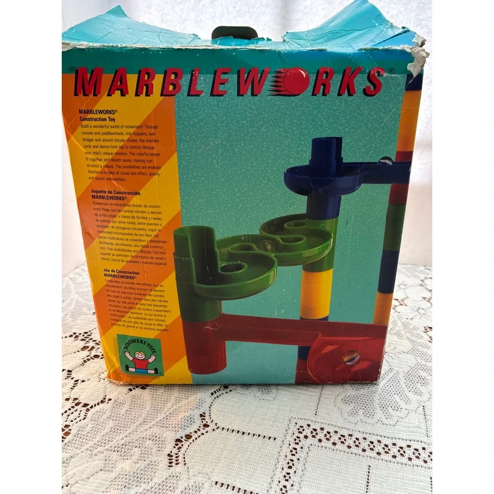 Discovery Toys Marbleworks Vintage Construction Toy 30 Piece Set No Marbles