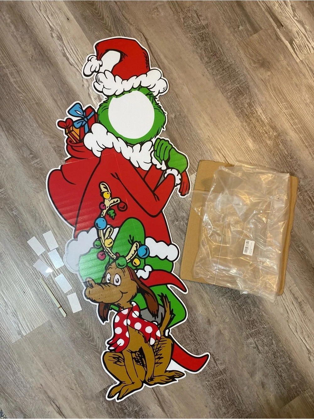 The Grinch open package