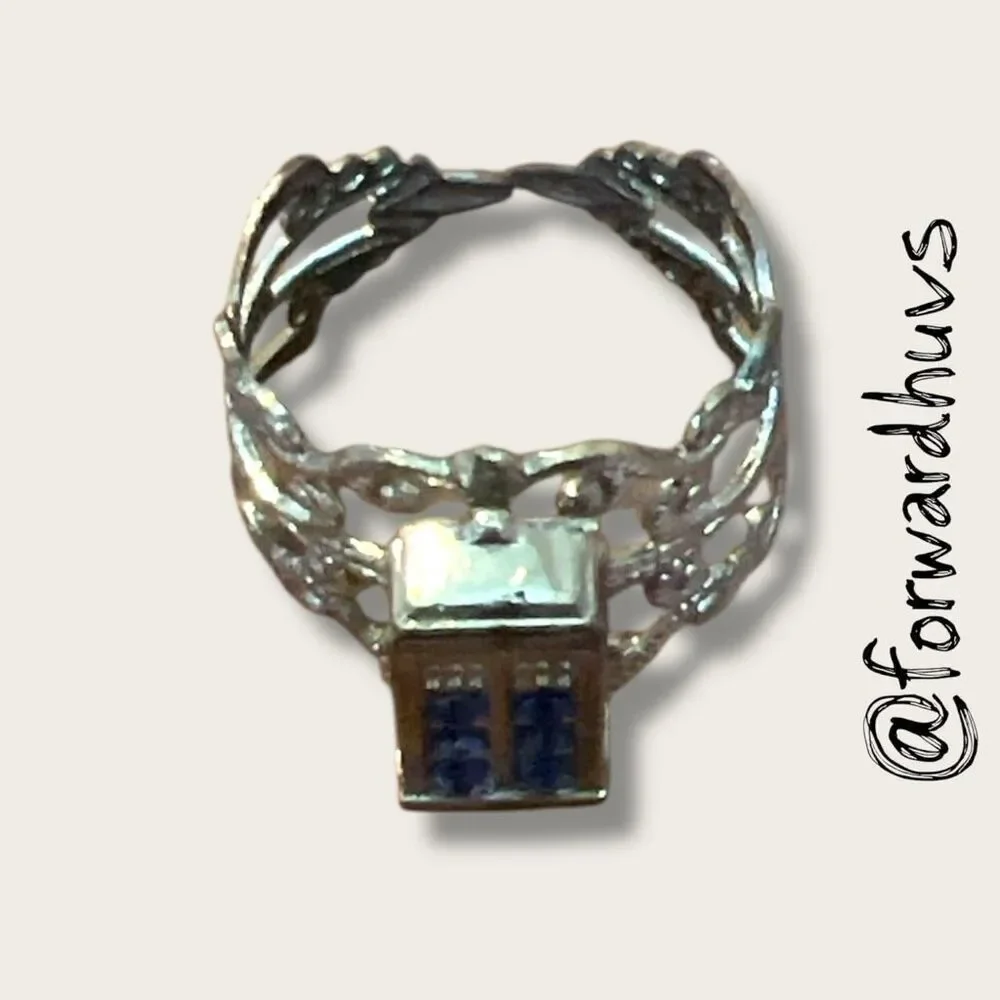 Bundle Sale 3 for $15 | Doctor Who TARDIS Filigree Ring – Adjustable