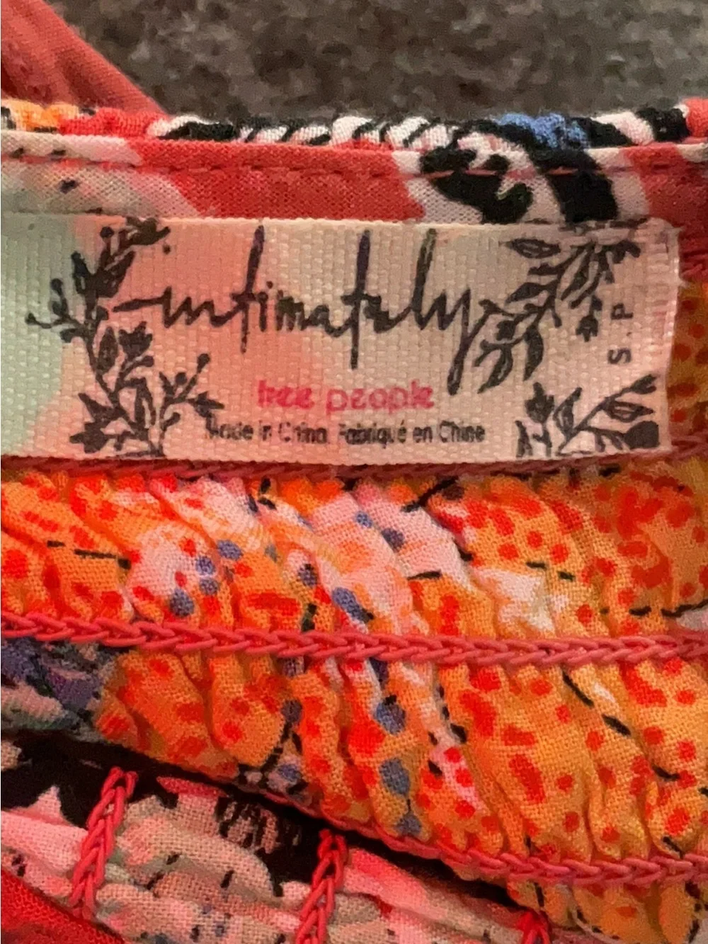 Free People Through The Vine Feminine Mixed Floral Print Flowy Maxi Dress• Small