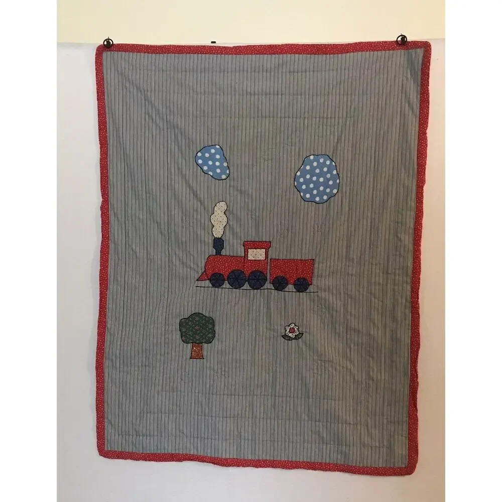 Handmade train blanket