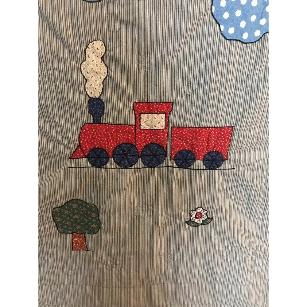 Handmade train blanket