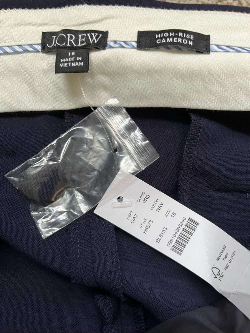 J. Crew nwt navy
