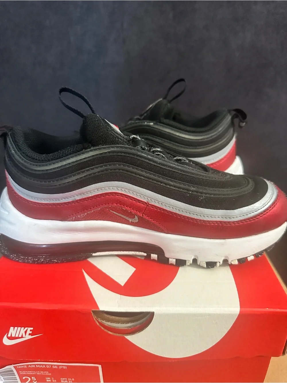 Nike Air Max 97 in Black, Red & White