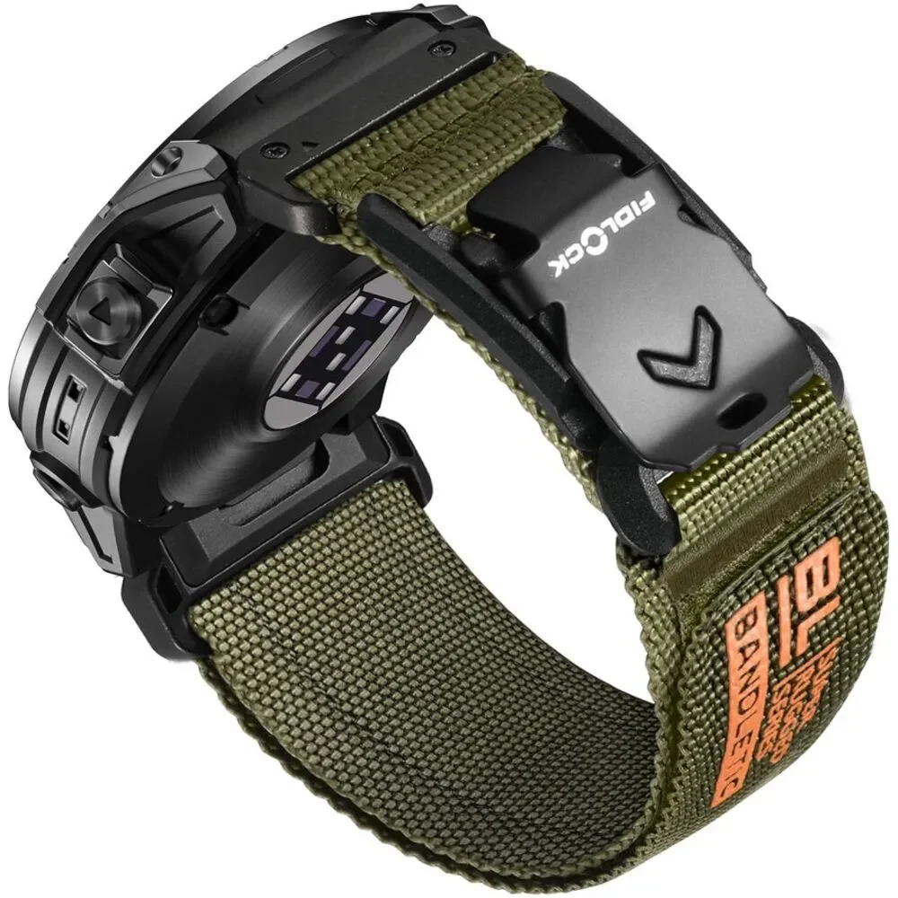Bandletic 22mm Nylon Watch Band Magnetic Fidlock Buckle Strap Quick Fit