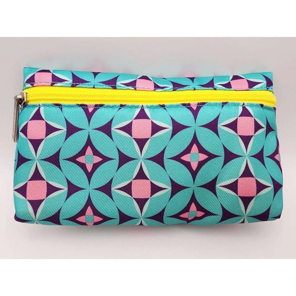 Vintage clinique makeup bag NWT‎ geometric pattern