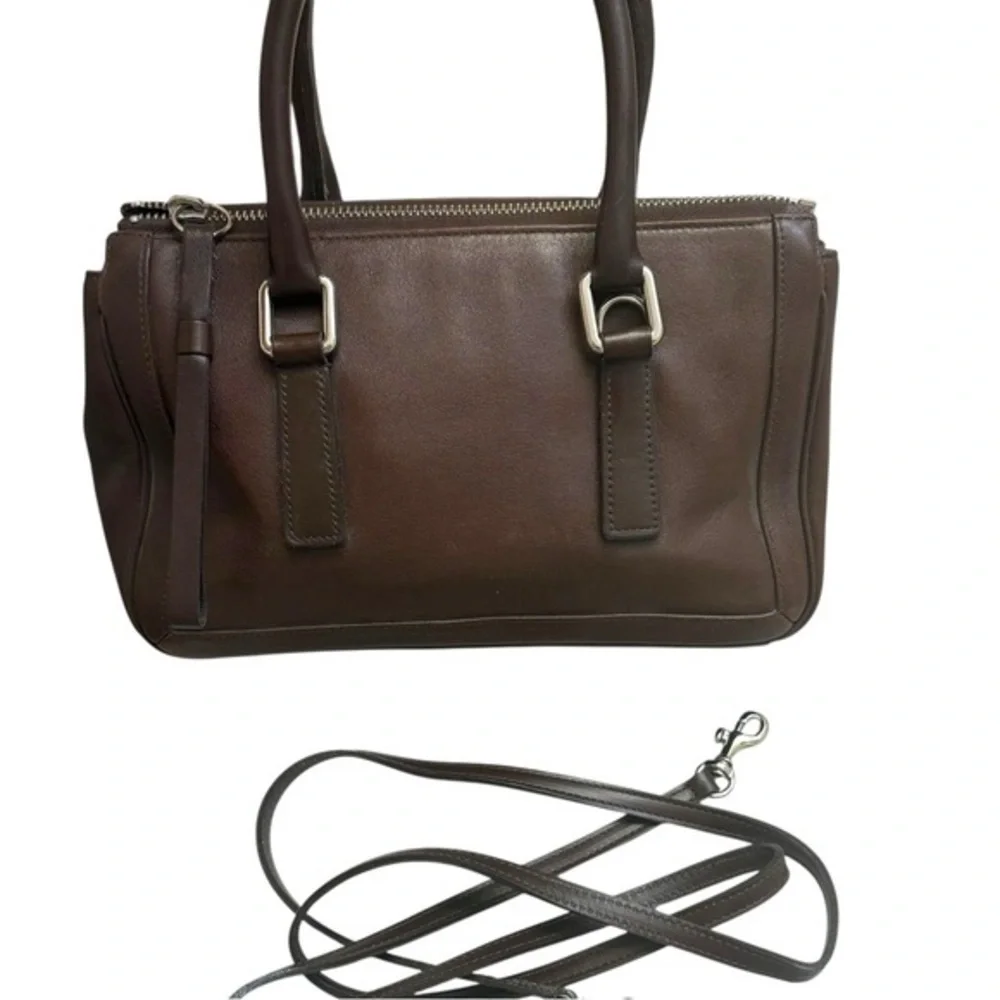 Coach Vintage Brown leather Bonnie’s Legacy 9421 Small Zip Satchel bag RARE