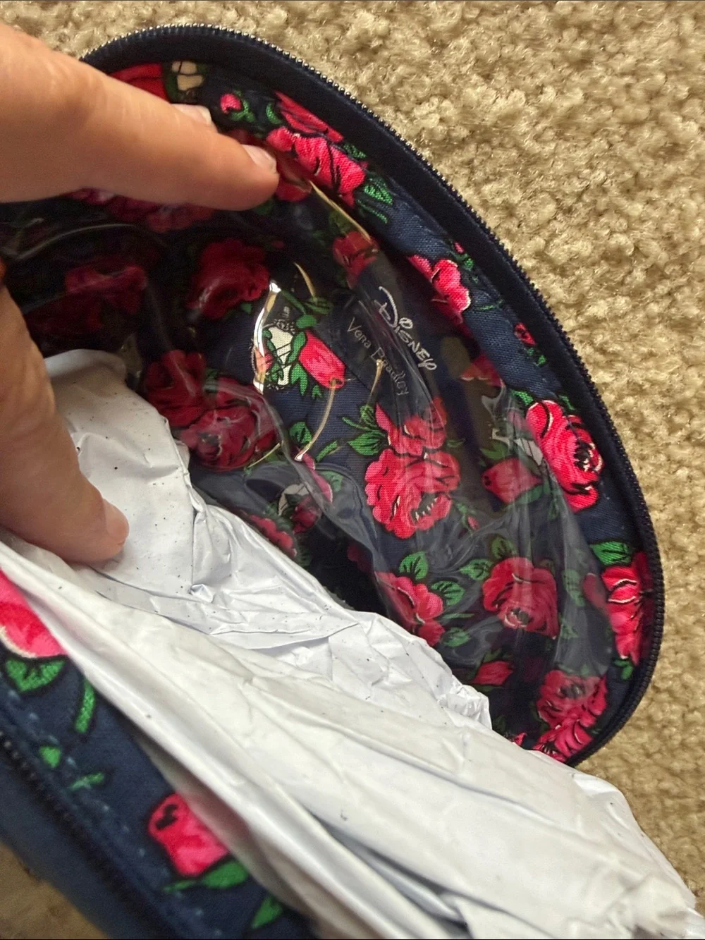 Vera Bradley quilted velvet