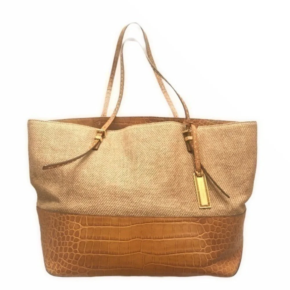 Michael kors collection embossed leather tote bag