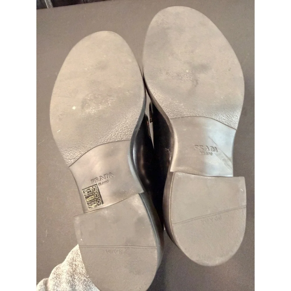 Prada leather derby