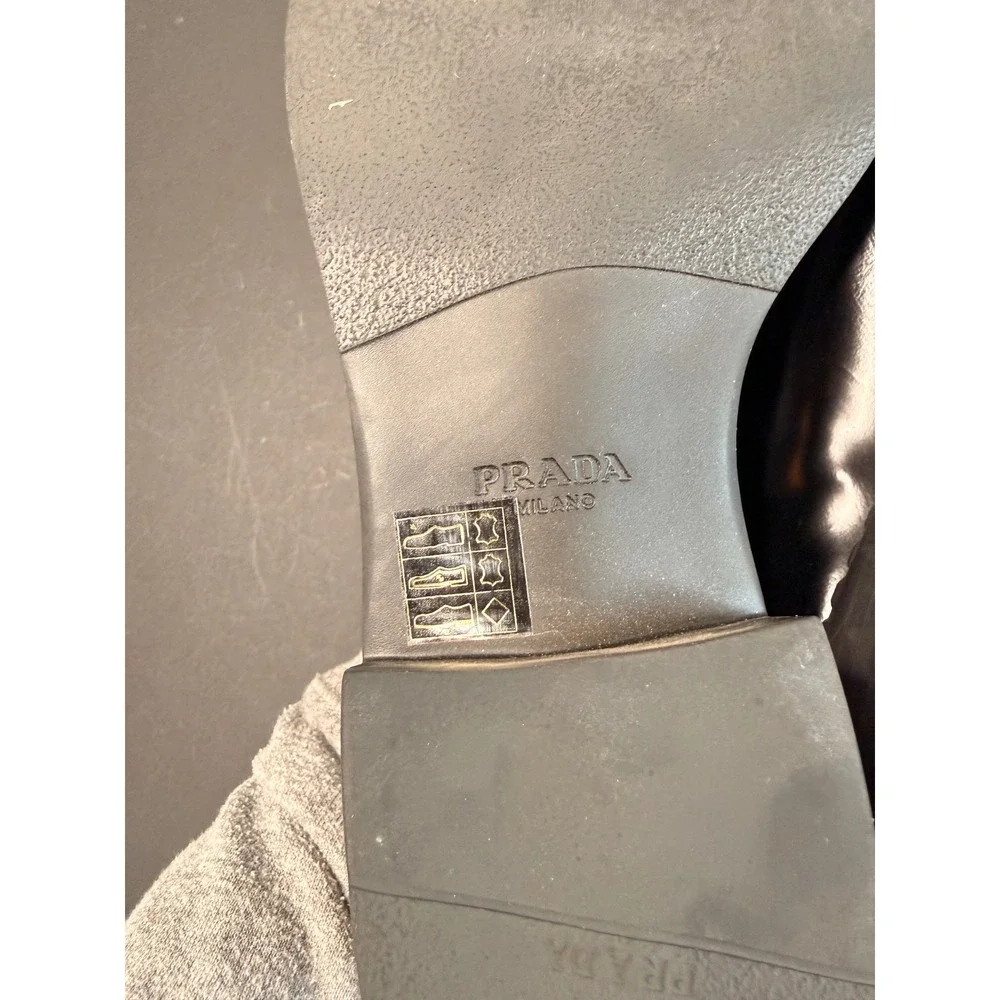 Prada leather derby
