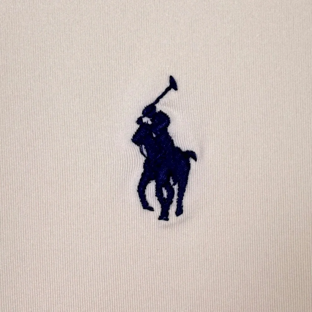 Polo Ralph Lauren Performance Polo Shirt Mens 3XB White Blue Pony Golf Stretch