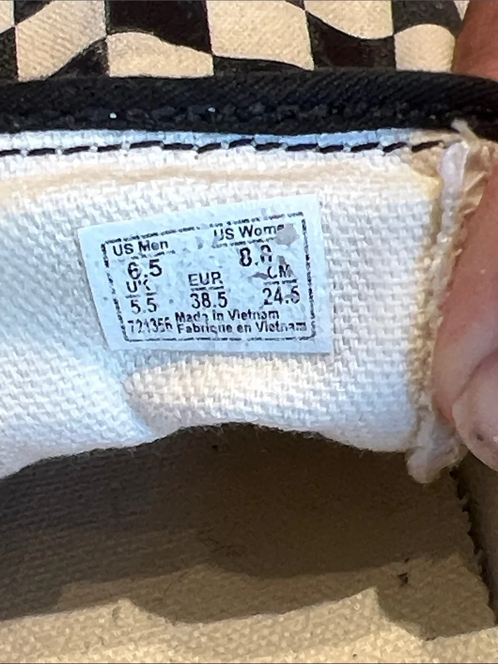 Vans iconic canvas