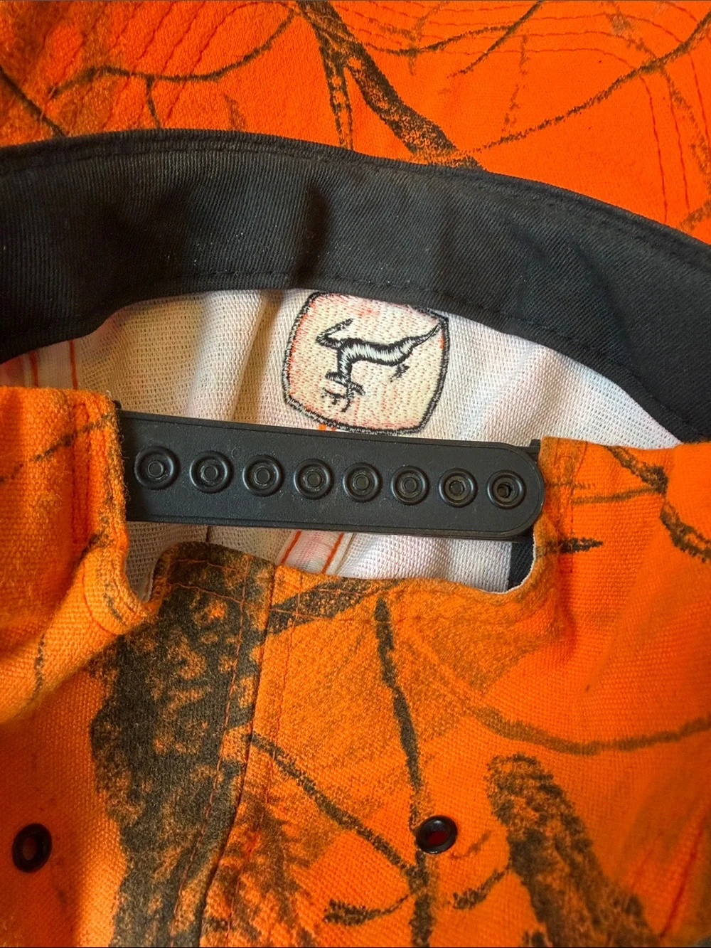 John Deere Orange Camo Baseball Cap