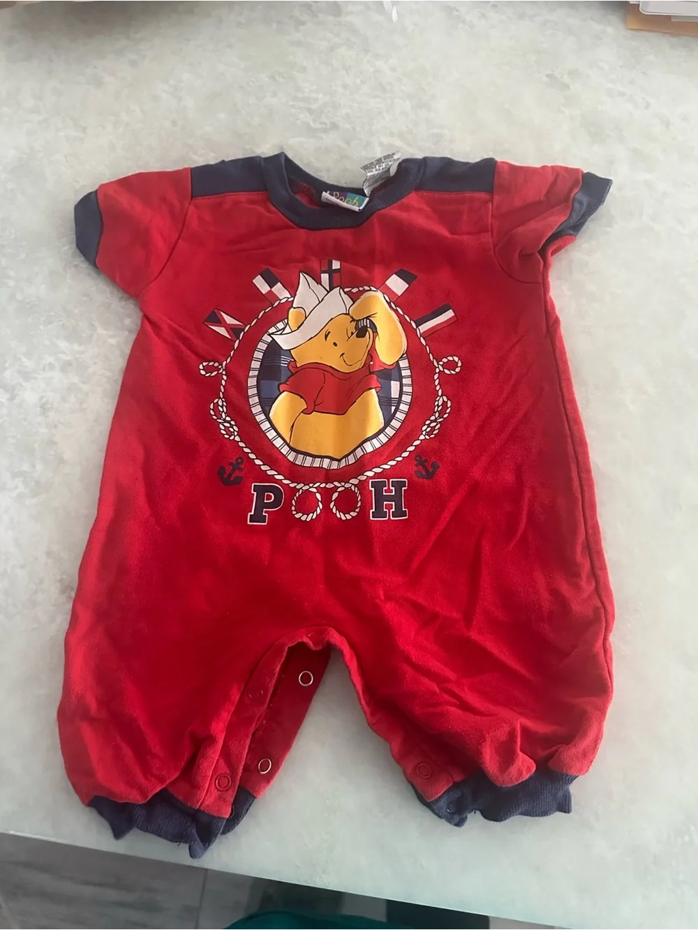 Vintage Pooh onesie 3/6 months