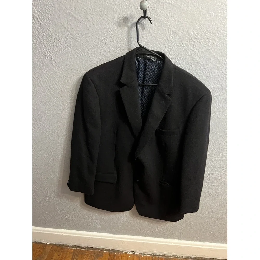 Mens 44R Michael Kors Black‎ Two Button Sport Camel Hair Coat