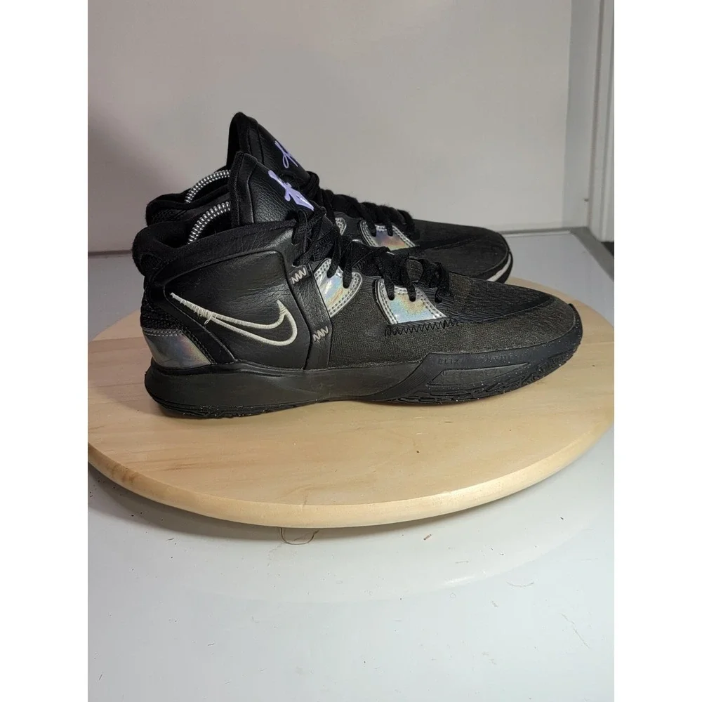 Nike Kyrie Infinity Mid Black Metallic Silver Size 7Y