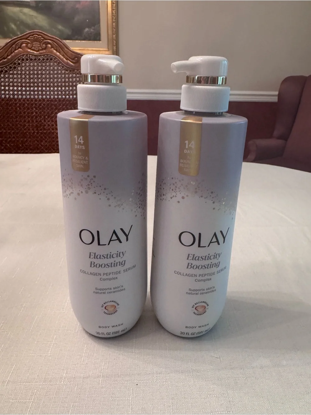 OLAY Elasticity Boosting Body Wash - 2 bottles 20 oz each